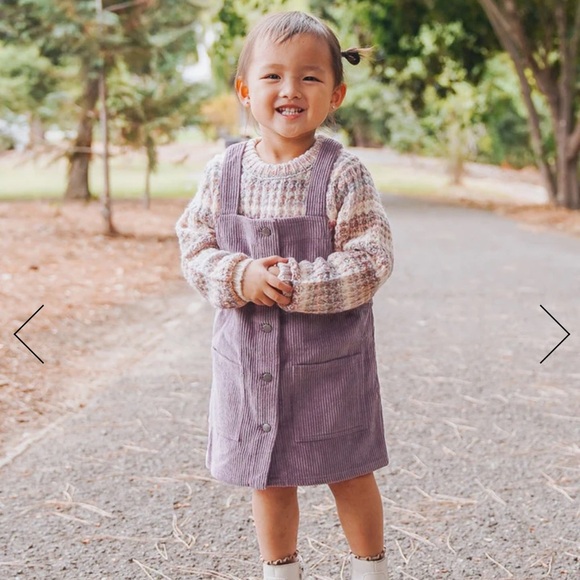 Splendid Girls Sweater Corduroy Dress Set Sz 4 - Picture 1 of 9